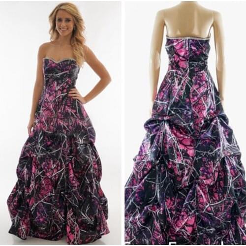 New Muddy Girl A-Line Camo Wedding Dresses Bridal Gowns Formal Custom Camouflage Robe De Mariee Camouflage Real Tree Plus Size