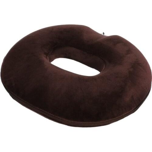 Round Seat Cushion Hemorrhoid Orthopaedic Seat Pillow Donut Seat Memory Foam for Office hollow pregnant women after hip surgery