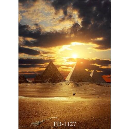The Pyramid Sunset Photography Backdrop for Photo Shoot Props Vinyl Cloth Photo Background Children kids Baby Shower Photophone