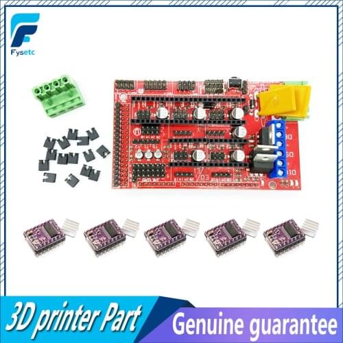 Promotion RAMPS 1.4 Control Board + 4 X DRV8825 Stepper Motor Driver Module for 3D Printer