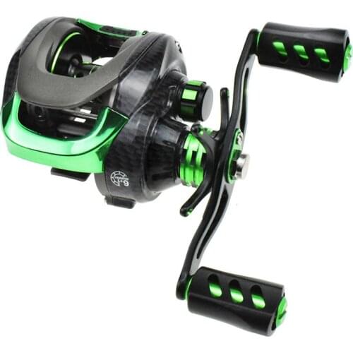 Professional Lure Low-Profile Reel Double Brake Speed Ratio 7.1:1 Baitcasting Reel Anti Seawater Fishing Reel