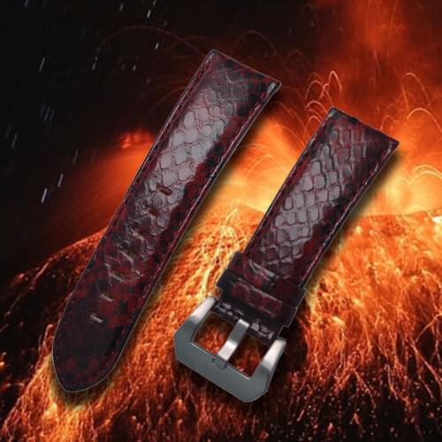 Watch Strap Bracelet Watch Accessories 24mm Vintage Cow Leather Watch Band For Panerai Watchband