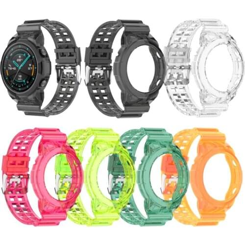 Smart Watchband For Huawei Watch GT2 Bracelet Replacement Strap Transparent Glacier Integrated For Huawei Watch Accessories 46mm