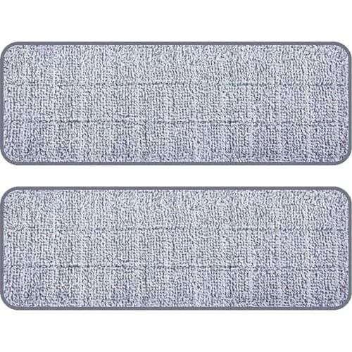 Replacement Flat Mop Pad Kitchen Bathroom Floor Duster Cleaning Cloth, Universal Fit, 33x12cm