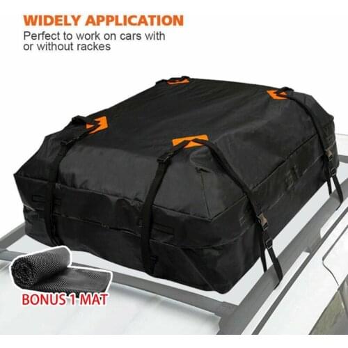 K1KE Waterproof Car Roof Bag Heavy Duty RoofBag Large Capacity Rooftop Luggage Carrier for Travel Bag