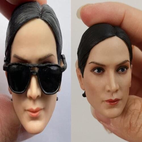 1/6 Female Agent The Matrix Trinity Head MC003 Carving Head Sculpt For 12" Female Figure Body
