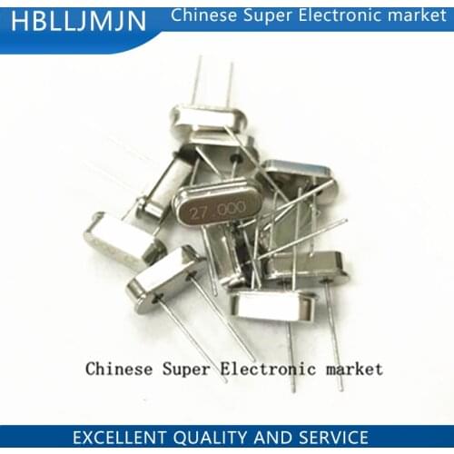 10PCS Crystal Oscillator 27MHz 27 MHz 27M Hz 27M Mini Passive Resonator Quartz HC-49S