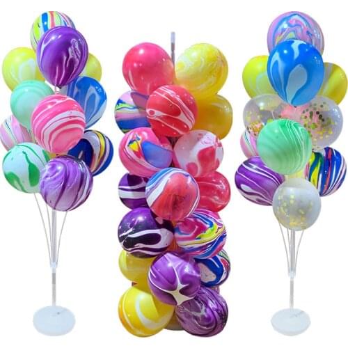 11/13/19Tubes Balloon Stand Balloon Holder Column Agate Balloons Anniversary Birthday Party Decor Christmas Decorations for Home