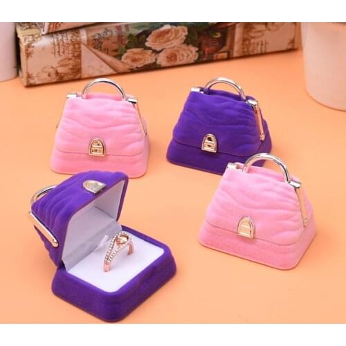 2 Pcs/Lot Jewelry Package Creative Bag Shape Velvet Box High Quality Necklace/Earring/Ring Gift Box Wedding Children Gift