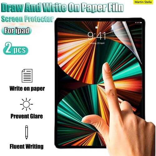 2pcs Paper Like Tablet Screen Protector For Ipad Pro 11 12.9 2021 10.5 10.2 2020 Matte Film For Ipad Air Mini 5 4 3 2 1 No Glass