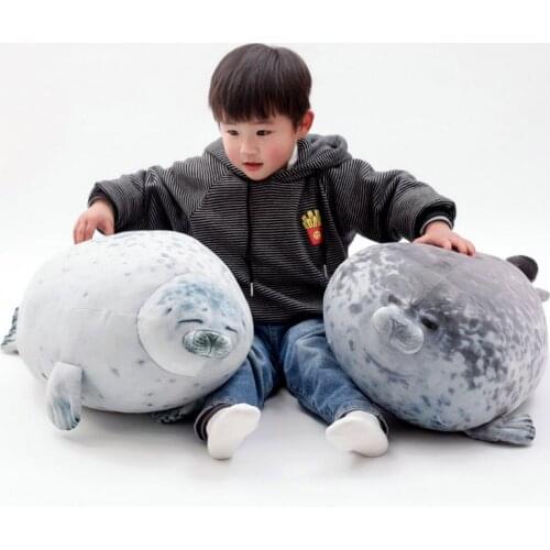 2020 popular Hyper-simulation 3D Printed Seal Plush Pillow Super Soft Giant sea lion Stuffed animals Pillow Gift for Boy Girl
