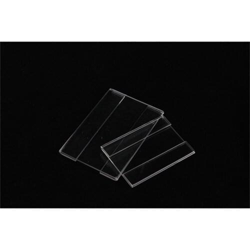 7.5*10.5cm 50 pcs T 1.5MM acrylic label holder wall desktop adhesive flat label holder price card tag sign holder label frame