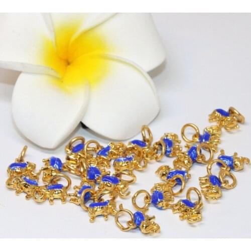 Exquisite 10pcs Cloisonne Spacers Beads Wholesale Flower Tortoise Animal Gold-Color Enamel Accessories Jewelry Findings B2464