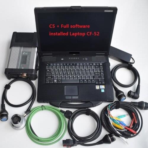 Auto Scan MB STAR C5 SD Connect 5 with wifi newest diag Software 500G HDD laptop CF52 CF-52 I5 Toughbook MB Car Diagnostic Tool