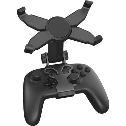 X-shaped Adjustable Cellphone Clamp Mount Mobile Phone Gaming Clip Clamp Bracket Holder for Ninted Switch NS Pro Game Controller