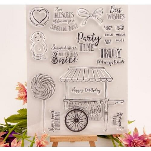 KLJUYP Party Clear Stamps Scrapbook Paper Craft Clear stamp scrapbooking 1578