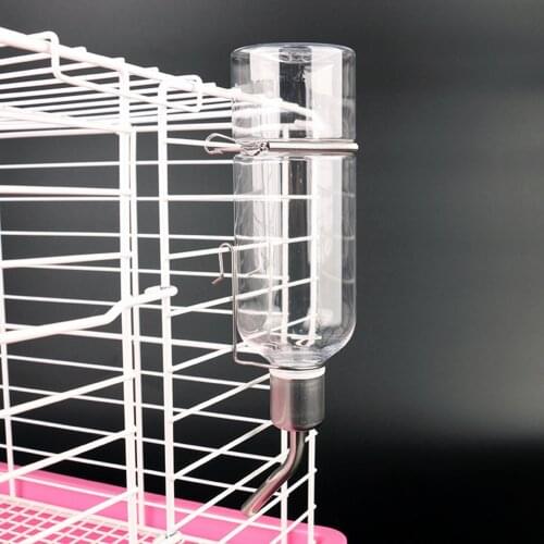 Small Pet Hanging Bottle Feeder Automatic Squirrel Hamster Nipple Drinker Nipple Rabbit Drinking Bottle Feeder 180/350/750ml