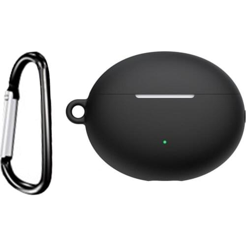Bluetooth Earphone Soft Silicone Protective Case Cover Storage Bag Box With Carabiner Headset Bumper For Huawei Freebuds 4i