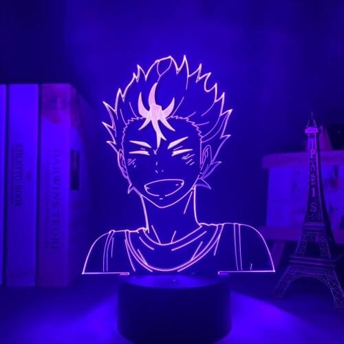 Anime Night Light Haikyuu Yu Nishinoya for Bedroom Decor Nightlight Kids Child Birthday Gift Manga 3d Lamp Nishinoya Haikyu