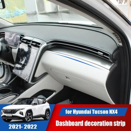 New car dashboard stainless steel steel decoration exterior modification suitable for Hyundai Tucson NX4 2021 2022