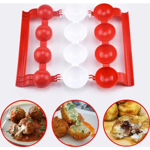 New Creative Plastic Meatballs Maker Fish Balls Molds DIY Stuffed Meat Ball Mold Rice balls Making Cooking Tool Kitchen Gadget