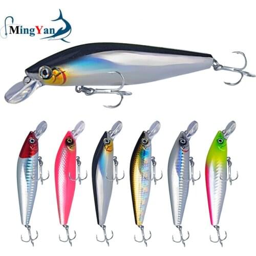 1pcs Fishing Lure Minnow 11cm 11/15g Crankbait Artificial Bait 3D Eyes Plastic Wobblers Tackle Pesca Far-casting Dead Fly System