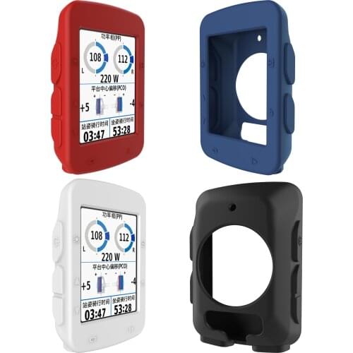 Silicone Soft Cover Protective Case Glass Screen Protector Film For Garmin edge 520/Plus Cycling GPS Bicycle Bike Computer Skin