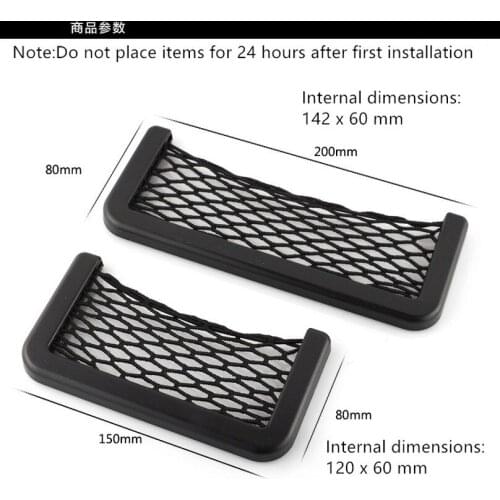 Car Styling Storage Net Bag Accessories Sticker For Honda Civic Insight Accord Fit Crv Hrv Jazz City CBR CR-Z Element MDX S2000