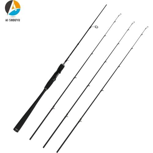 AI-SHOUYU New Lure Rod Three Top Tips 1.8m/ 2.1m/2.4m /2.7m Carbon Spinning/Casting Travel Rod M/ML/MH Power Fishing Lure Rod