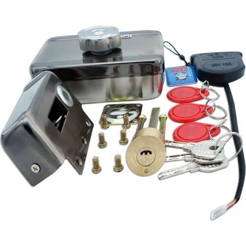 Smart Door Lock Waterproof Outdoor Rfid Card Biometric Lock Smart Lock Electronic Lock with Key