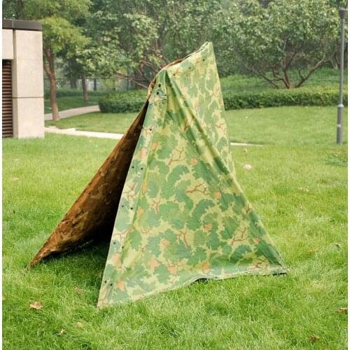 Vietnam War US Military Army Outdoor Tactical Camouflage Half Shelter Tent
