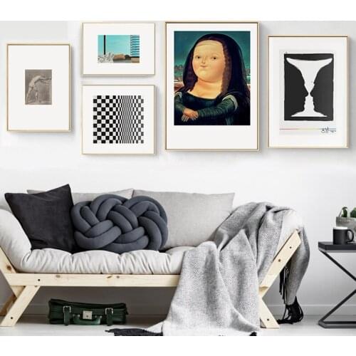 Vintage Europe Renaissance Figure Canvas Paintings Abstract Prints and Poster Wall Art Pictures for Living Room Home Decor