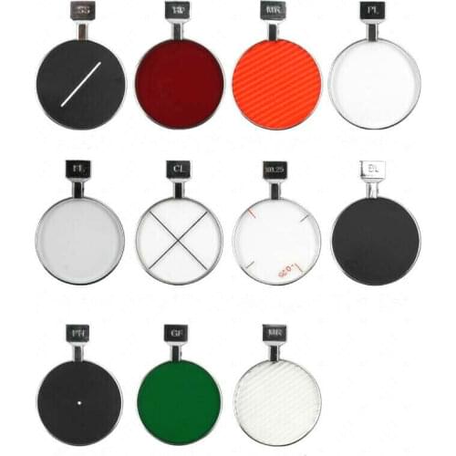 1PC Metal Ring Insert Trial Refraction Lens Auxiliary Lens 36.5mm Large Aperture Black Lens Pinhole Lens Maddox Lens Optometry