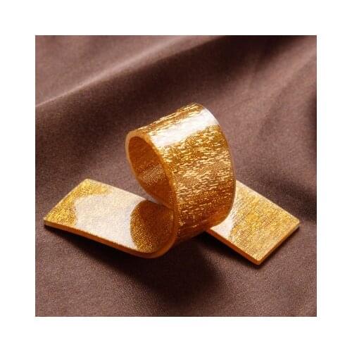 Free Shipping 10 X Golden/Silver Acrylic Napkin Rings Beauty Plastic Napkin Holder For Wedding Hotel Home Accessories