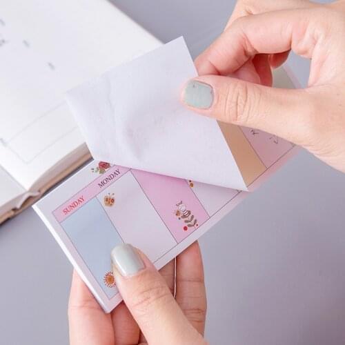 2021 Weekly Planner Agenda Paper Notebook Mini Cute Office School Girl Student Stationery Memo Note Pad Book Gift Supplies
