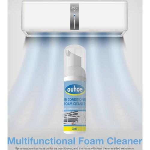 30ml/100ml Air Conditioner Cleaner Multi-Purposes Foaming Cleaner Cleaning Spray Deodorizer Air Conditioner Dust Mold Microbial