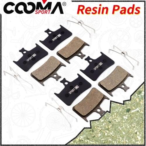 Bicycle Brake Pads for Hope Tech Evo V4 E4 Hydraulic Disc Brake, 4 Pairs, Black RESIN