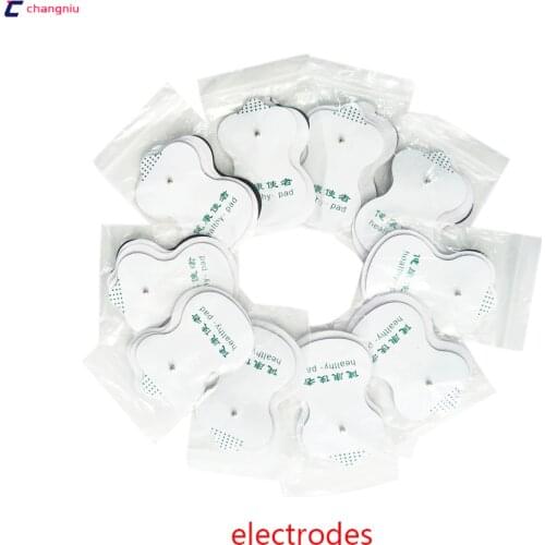 50pcs/lot health herald white Electrode Pads patch for Tens EMS Acupuncture,Slimming massager , Digital Therapy Massage Machine