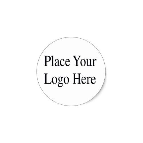 8cm Your Logo Here Classic Round Sticker
