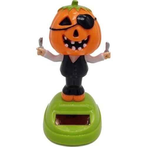 ChildrenS Fun Educational Toys Halloween Solar Powered Dancing Pumpkin Car Decoration Car Auto Home Decoration Toys