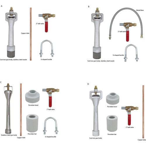 Propane gas forge burner venturi burner head casting iron for melting furnace burner gas stove