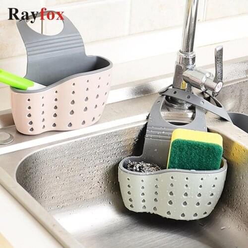 Kitchen Accessories Fruit Vegetable Storage Shelf Soap Sponge Drain Rack Holder Suction Cup Kitchen Organize Sink Kitchen Gadget