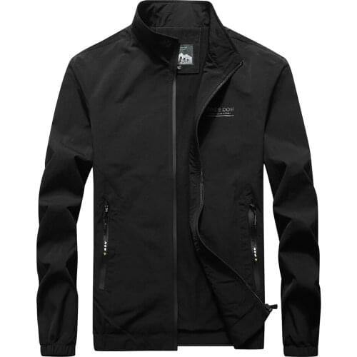 Men Leisure Spring Autumn Jacket Male Style Clothing Streetwear Homme With Zipper Windproof Handsome