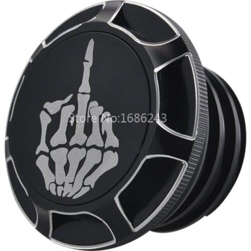 Motorcycle Aluminum Alloy Black Fuel Gas Tank Oil Cap Cover For Harley Sportster XL Dyna Softail Touring Road King Trike