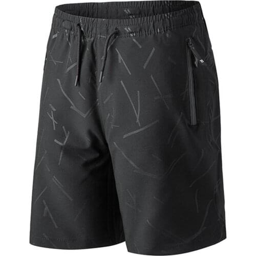Shorts Trendy Polyester Black Men Casual Beach Shorts for Man