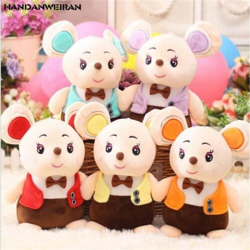 1PCS New 12CM Cute 2020 Year Of The Rat Gentleman Mouse Pendant Toy Holiday Gift For Girls&Boys&Childs HANDANWEIRAN