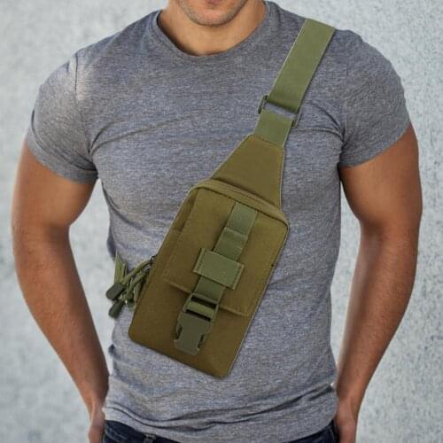 Hot Guitar Outdoor Bags Multi-function EDC Chest Bag Nylon Outdoor Fitness Running Hunting Cycling Single Shoulder Bag