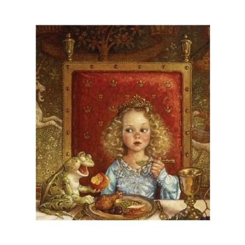 QS 914 The Frog Prince 3 Needlework,For Embroidery,DIY 14CT Unprinted Arts Cross stitch kits Set Cross-Stitching Home Decor