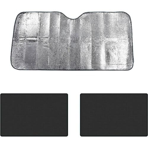 Windshield Car Window Sunshade Front Rear Side Curtain Blind Shade Mesh Insulation Sunscreen Baffle Magnet For Car Interior