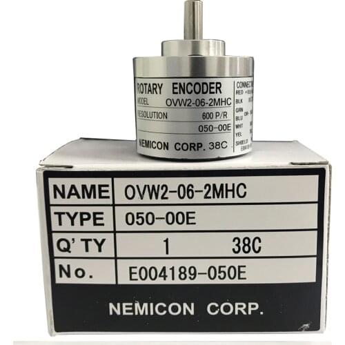 6mm shaft 38mm outer High quality optical encoder OVW2-06-2MHC 2MHT 2MD 600 pulse rotary encoder original NEMICON encoder
